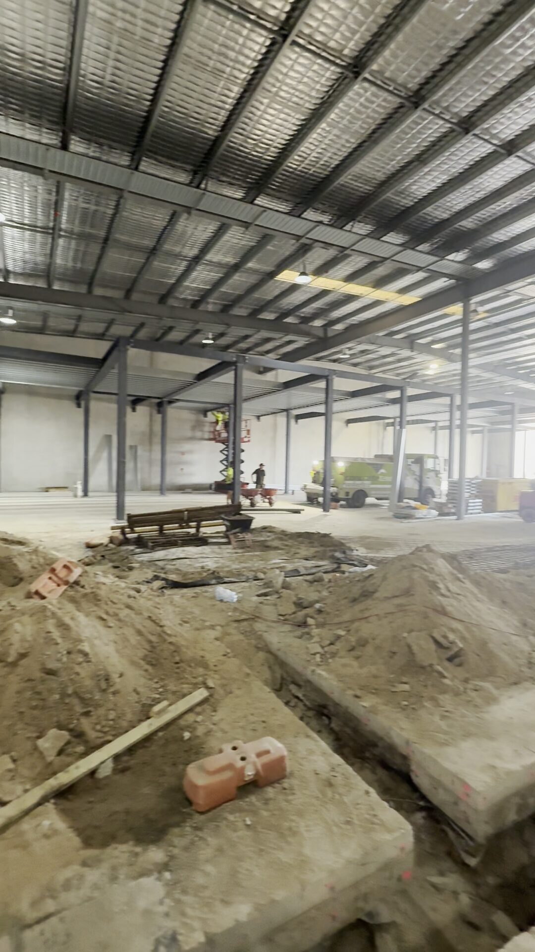 In-ground services and slab works